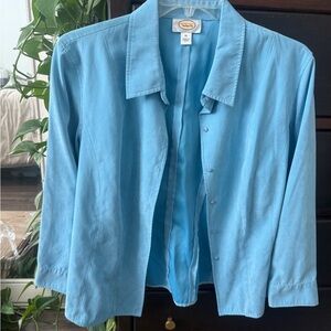 Talbots Sky Blue Collared Shirt/Shacket